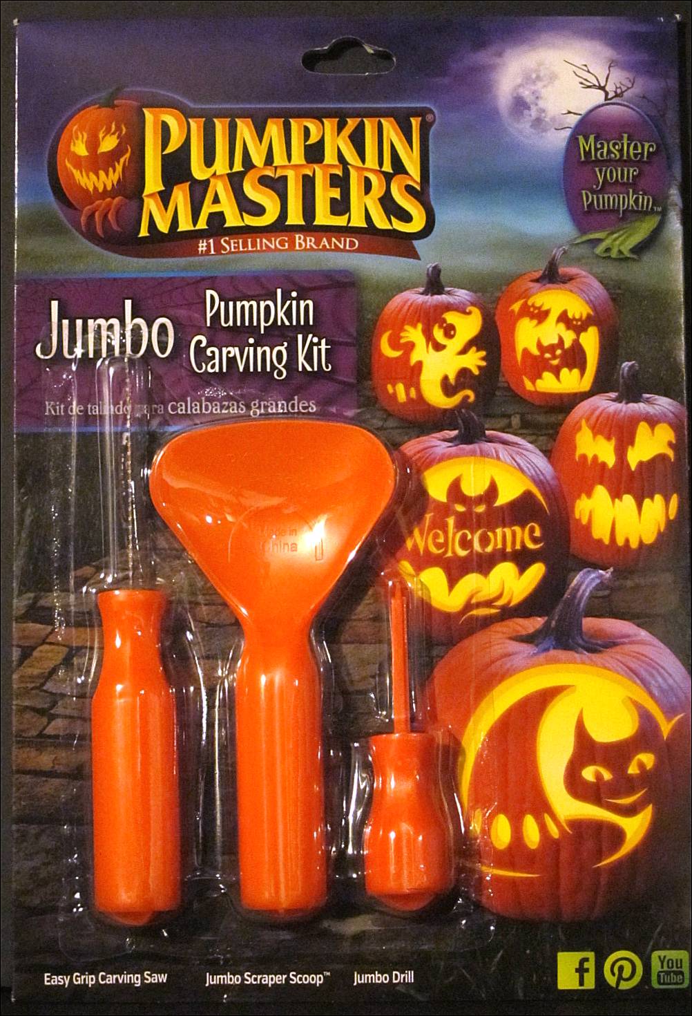 Masterpiece Pumpkins CARVING KITS & SUPPLIES carving kits, pattern